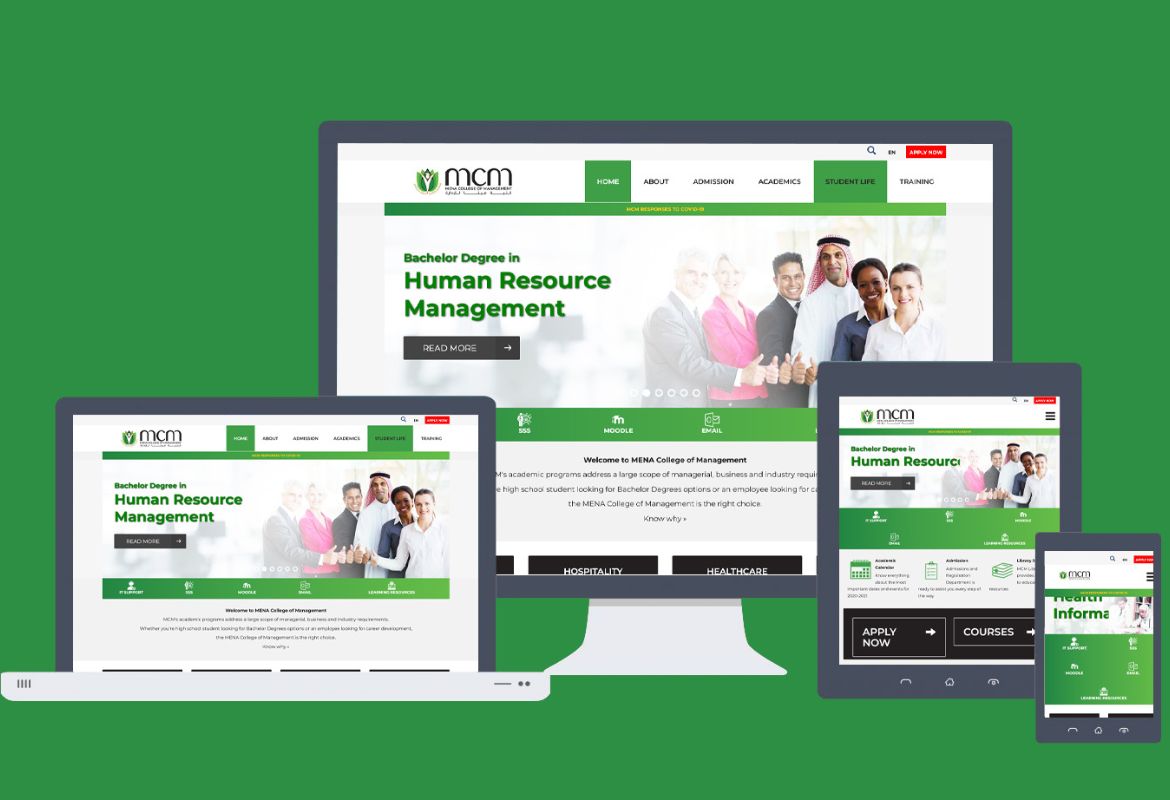 MENA College Dubai Website 